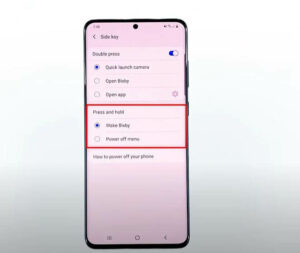 disable Bixby on Samsung note 20