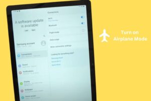 Turn On and Off Airplane Mode on Tab S7