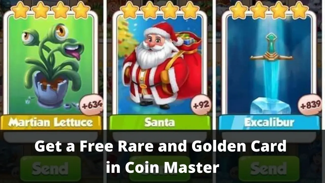 Get a Free Rare and Golden Card in Coin Master